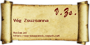Vég Zsuzsanna névjegykártya