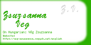 zsuzsanna veg business card